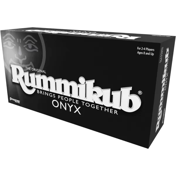 Rummikub Onyx Edition  Sophisticated Set with Unique Black Rummikub Tiles and VibrantlyColored Engraved Numbers by Pressman Multi ColorSophisticated Set