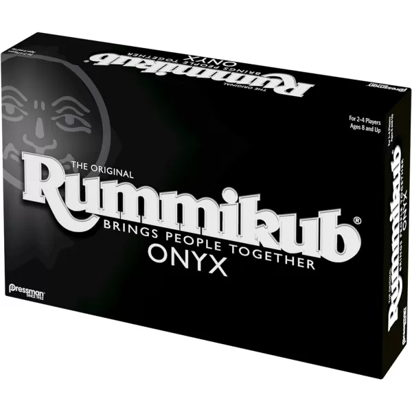 Rummikub Onyx Edition  Sophisticated Set with Unique Black Rummikub Tiles and VibrantlyColored Engraved Numbers by Pressman Multi ColorSophisticated Set