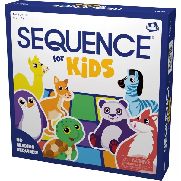 SEQUENCE for Kids  The No Reading Required Strategy Game by Jax and Goliath Multi Color 11 inches 24 players Packaging May Vary