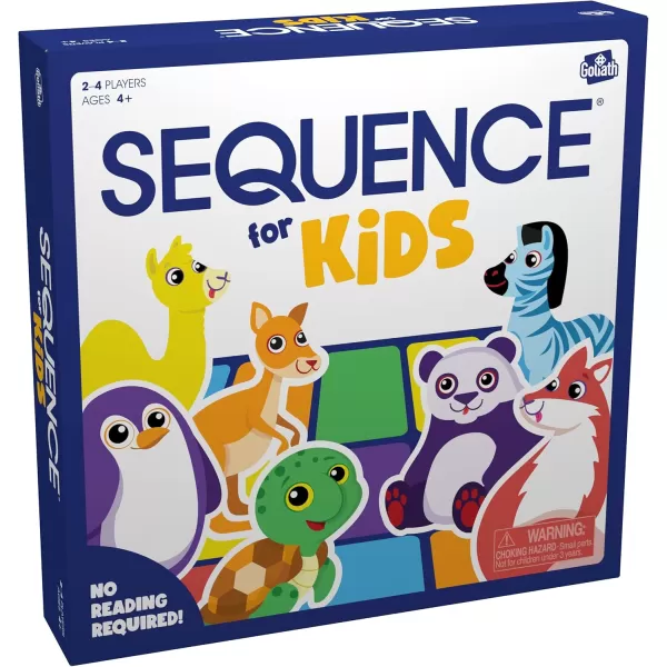 SEQUENCE for Kids  The No Reading Required Strategy Game by Jax and Goliath Multi Color 11 inches 24 players Packaging May Vary