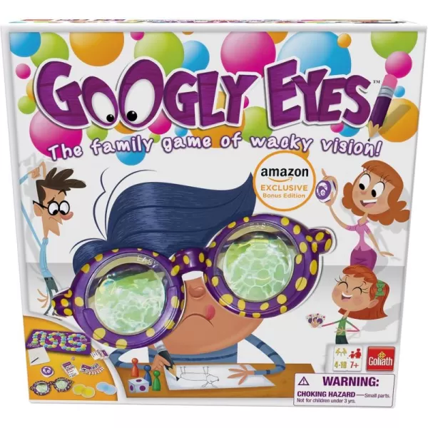 Goliath Amazon Exclusive Bonus Edition Googly Eyes  Includes Color Smash Card GameMulticolour