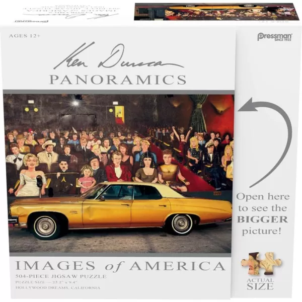 Images of America Puzzles  Hollywood Dreams 504piece Puzzle and Measures 25 x 9 12 Once Completed