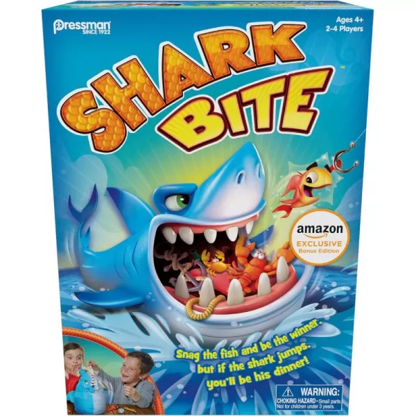 Pressman Shark Bite with Lets Go Fishin Card Game Amazon ExclusiveShark Bite Amazon Exclusive wLets Go Fishin Card Game