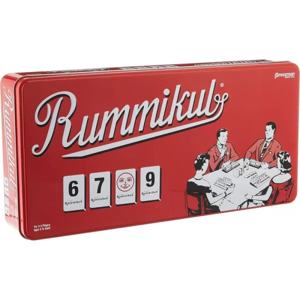 Rummikub in Retro Tin  The Original Rummy Tile Game by Pressman Red 5quotRummikub