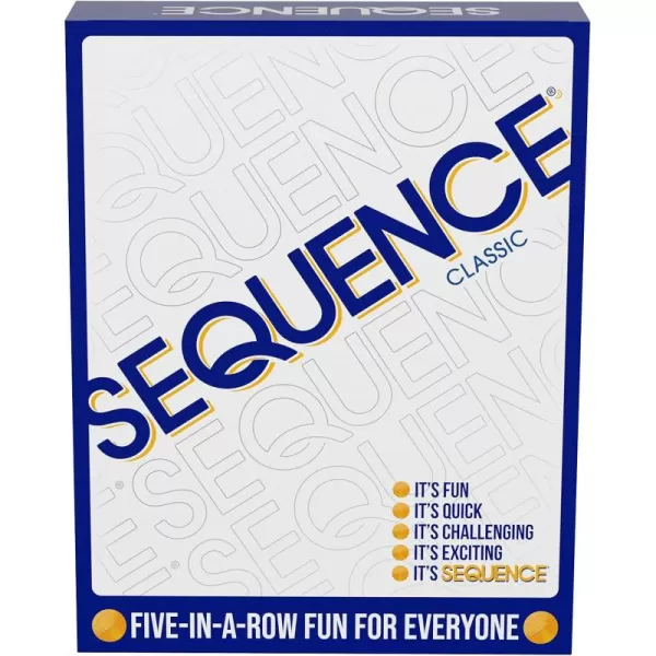 SEQUENCE Original SEQUENCE Game with Folding Board Cards and Chips by Jax  Packaging may Vary  White 103quot x 81quot x 231quotMulticolor