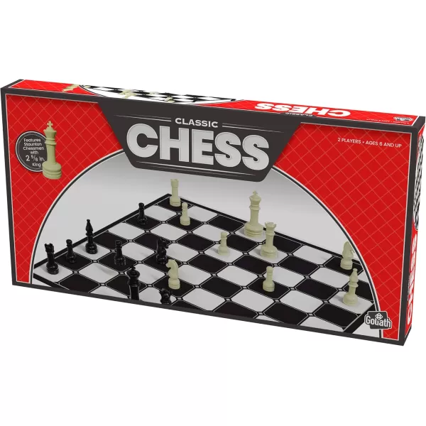 Chess with Folding Board and Full Size Chess Pieces Amazon Exclusive by Goliath