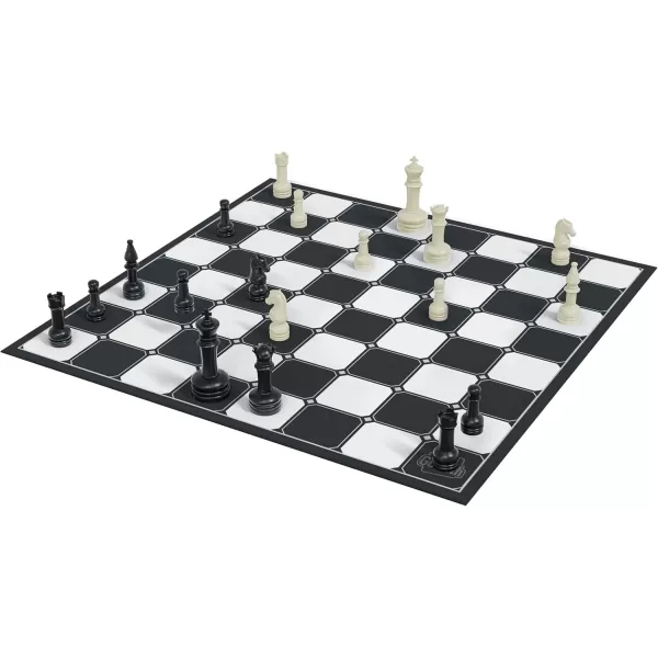 Chess with Folding Board and Full Size Chess Pieces Amazon Exclusive by Goliath