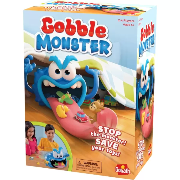 Gobble Monster Game  Save Your Toys from The Monsters Tongue Before Its Too Late  Includes 24Piece Puzzle by Goliath