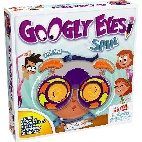 Googly Eyes Spin  The Classic Googly Eyes Family Drawing Game with Crazy VisionAltering Spinning Glasses by Goliath Multi Color