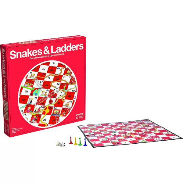 Pressman Snakes ampamp Ladders Game 24 Players Ages 4 ampamp Up 5quot