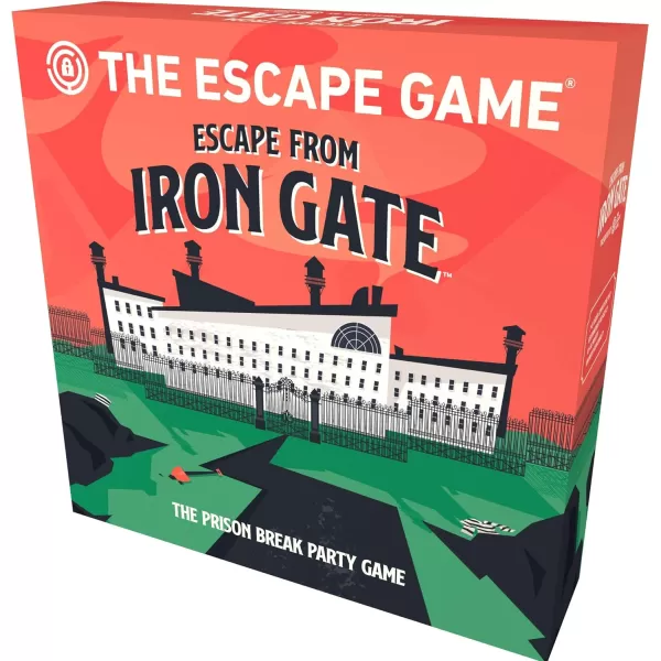 The Escape Game Escape from Iron Gate  The Puzzle Completing Drawing Acting and Trading Prison Break Party Game by Pressman Multi Color