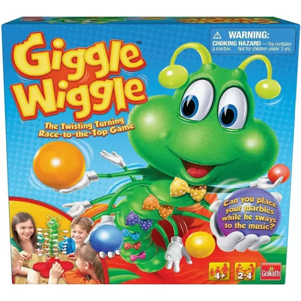 Goliath Giggle Wiggle  The Twisting Turning Race to Get Your Marbles to The Top Game Multi Color 48 months to 1188 months