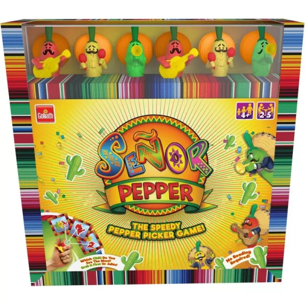 Senor Pepper  The Speedy Pepper Picker Game by Goliath Multicolor 5quotquotquot