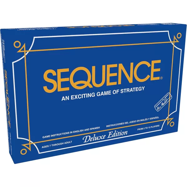 Jax SEQUENCE Deluxe Edition Game 212 Players  Blue  Exciting Game of StrategyBlue