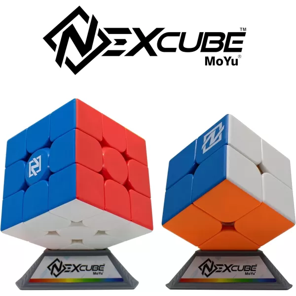 NEXcube 3x3  2x2 Classic  Stickerless Speed Cube  Super Smooth Technology Unlocks Super Speed to Break Records  Multicolor
