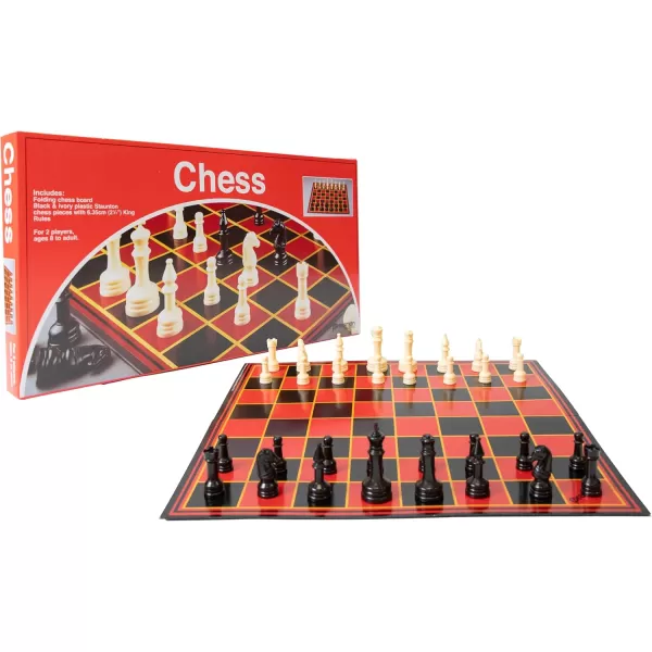 Pressman Chess  with Folding Board and Full Size Chess PiecesChess