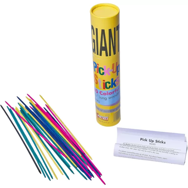 Pressman Giant Pick Up Sticks  Classic Game from Yesterday Thats Fun Today  Yellow  One Size Fits All