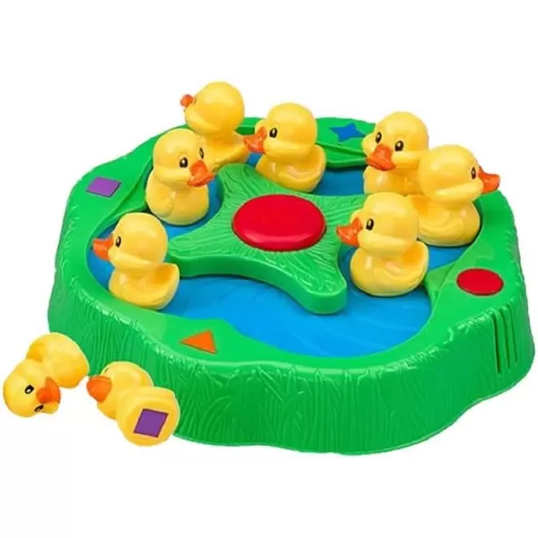 Pressman Lucky Ducks  The Memory and Matching Game That Moves  Includes A Fun Pop The Pig MakeAMatch Card GameMulticolorMulti Color