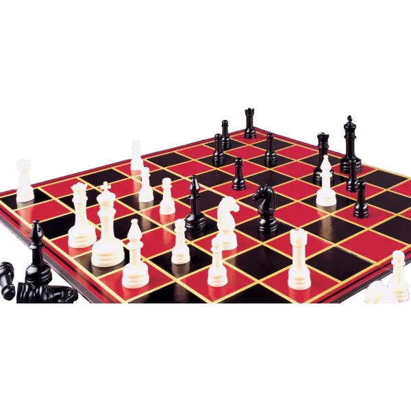 Pressman Toy Chess in Box Red