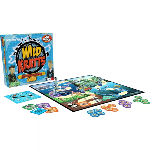 Pressman Wild Kratts Race Around the World Board Game Multicolor 5quotSingle
