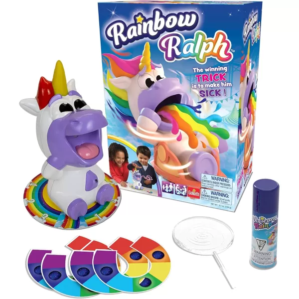 Rainbow Ralph  The Spin Him Around Until he Gets Dizzy and Ralphs Game by Goliath Multi Color