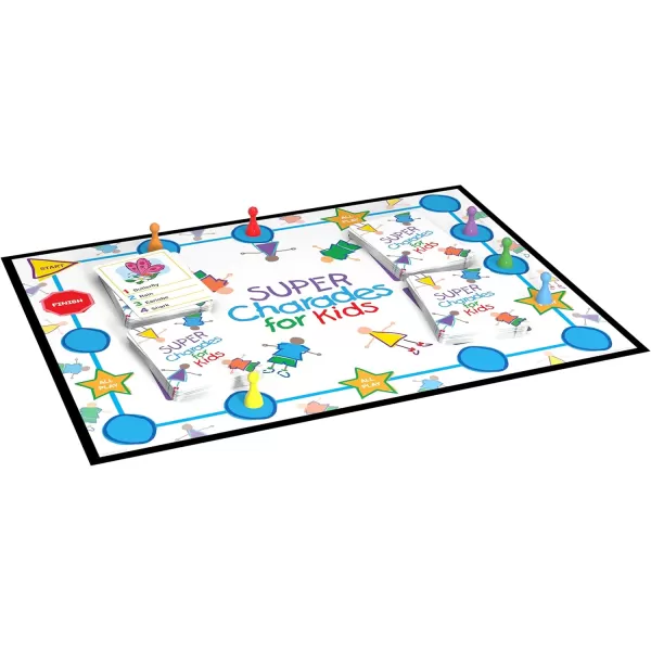 Super Charades for Kids Board Game  The No Reading Required Family Game by Pressman