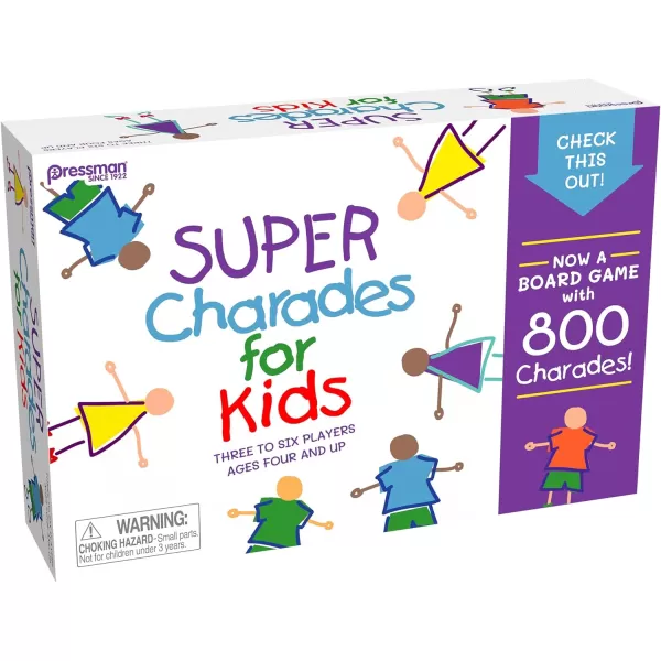 Super Charades for Kids Board Game  The No Reading Required Family Game by Pressman