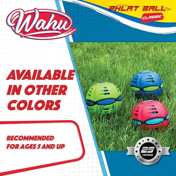 WAHU Phlat Ball Classic Flying Saucer Ball Toy for Kids Ages 5 Collapsible Time Delay Frisbee Flying Disc Toy Throw a Disc Catch a BallRed