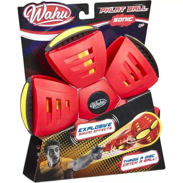 WAHU Phlat Ball Classic Flying Saucer Ball Toy for Kids Ages 5 Collapsible Time Delay Frisbee Flying Disc Toy Throw a Disc Catch a BallSonic