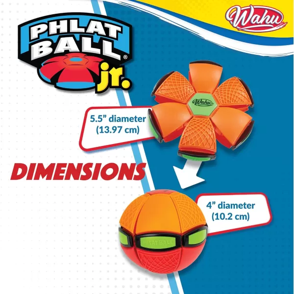 WAHU Phlat Ball Jr BluePurple by Goliath Sports BluePurpleOrangeRed