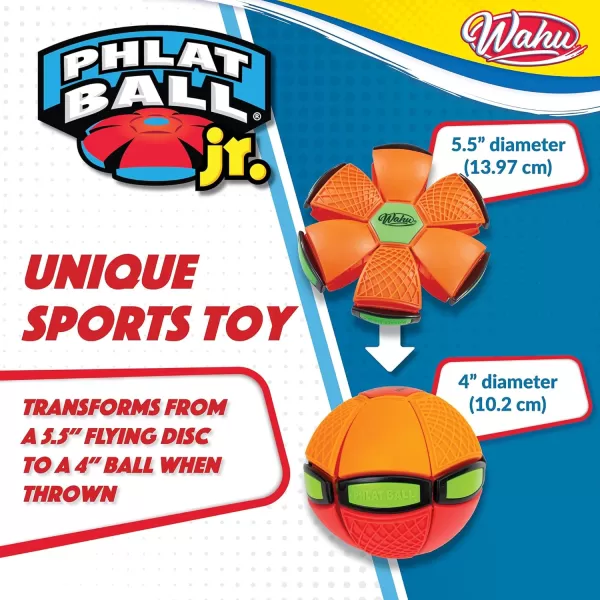 WAHU Phlat Ball Jr BluePurple by Goliath Sports BluePurpleOrangeRed