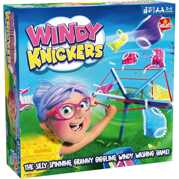 Windy Knickers  The Silly Spinning Granny Giggling Windy Washing Game by Goliath