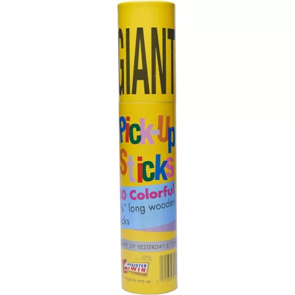 Pressman Giant Pick Up Sticks  Classic Game from Yesterday Thats Fun Today  Yellow  One Size Fits All