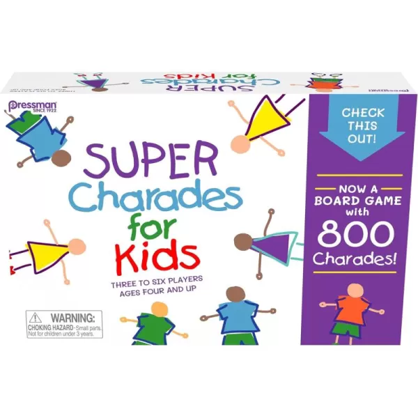 Super Charades for Kids Board Game  The No Reading Required Family Game by Pressman