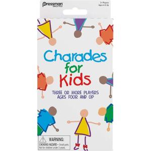 imagePressman Charades for Kids Peggable  No Reading Required Family Game Multicolor 5quot