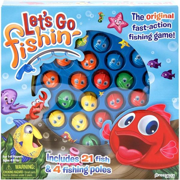 Let’s Go Fishin’ Game by Pressman – The Original Fast-Action Fishing ...