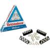imagePressman TriOminos  Deluxe Edition Triangular Tiles with Brass Spinners 5quot