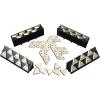 imagePressman TriOminos  Deluxe Edition Triangular Tiles with Brass Spinners 5quot
