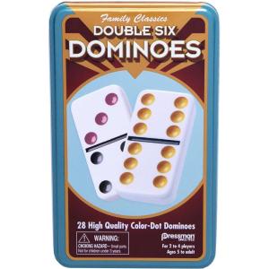 imagePressman Double 6 Colored Dominoes 5quot