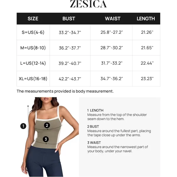 ZESICA Sleeveless Tops for Women Summer Spaghetti Straps Crop Tank Top Ribbed Knit T Shirts Slim Fit Camisole 2024 FashionGrey