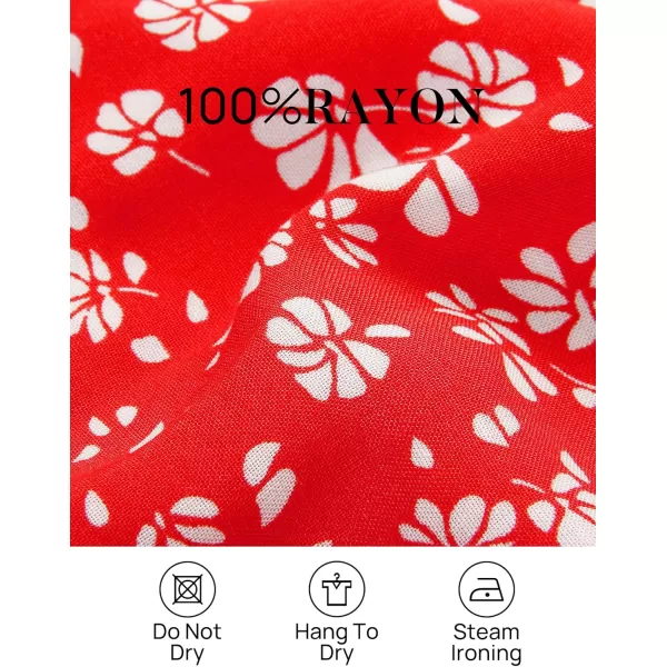 ZESICA Womens 2024 Summer Boho Floral Print Square Neck Ruffle Swing Beach Long Maxi DressCherry