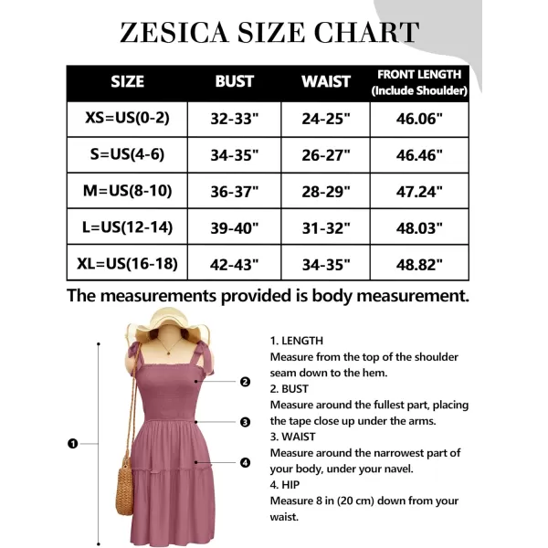 ZESICA Womens 2024 Summer Spaghetti Strap Sleeveless Square Neck Ruffle A Line Swing Mini DressTaro