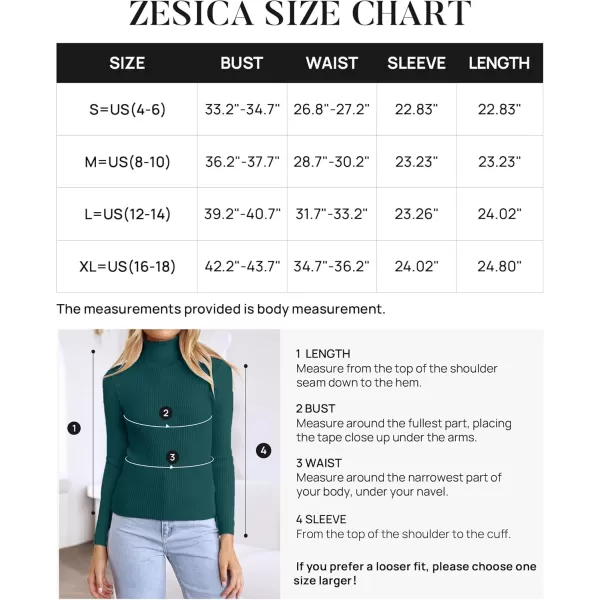 ZESICA Womens 2024 Turtleneck Long Sleeve Shirts Fall Basic Tops Slim Fitted Ribbed Knit SweaterTeal