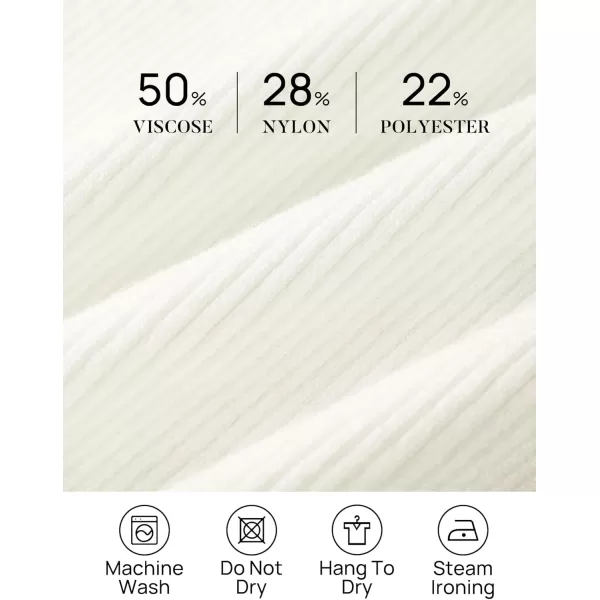 ZESICA Womens 2024 Turtleneck Long Sleeve Shirts Fall Basic Tops Slim Fitted Ribbed Knit SweaterWhite
