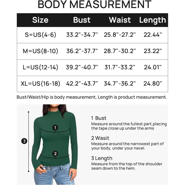 ZESICA Womens Fleece Sherpa Lined Sweater Winter Thermal Shirts 2024 Long Sleeve Mock Neck Slim Fitted Pullover TopsDarkgreen