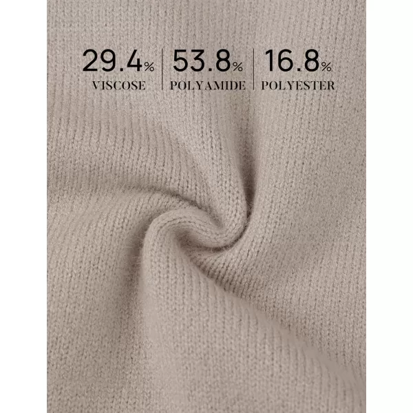 ZESICA Womens Fleece Sherpa Lined Sweater Winter Thermal Shirts 2024 Long Sleeve Mock Neck Slim Fitted Pullover TopsOats