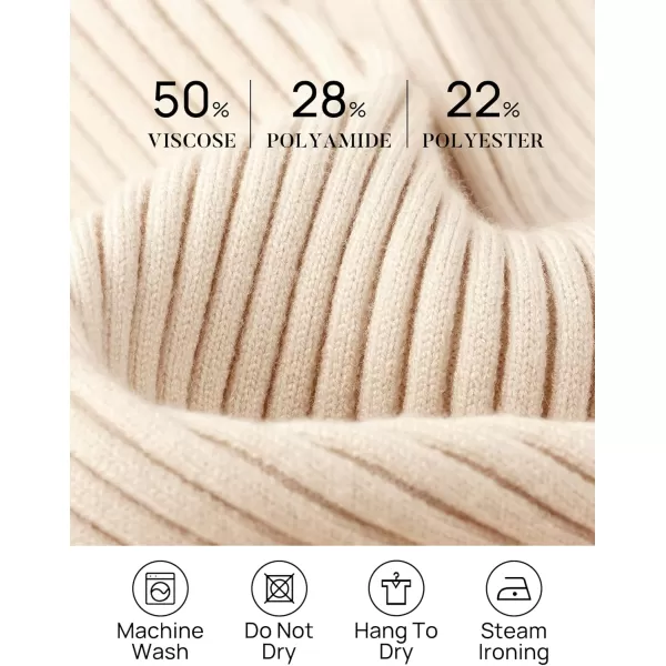 ZESICA Womens 2024 Fall Long Sleeve V Neck T Shirts Ribbed Knit Sweater Slim Fit Solid Basic Casual Tee TopsApricot
