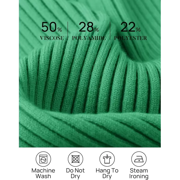 ZESICA Womens 2024 Fall Long Sleeve V Neck T Shirts Ribbed Knit Sweater Slim Fit Solid Basic Casual Tee TopsGreen