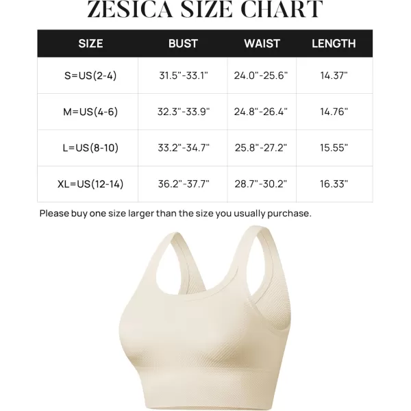 ZESICA Womens Crop Tank Tops Ribbed Square Neck Basic Workout Yoga Tops Summer Sleeveless ShirtsBeige