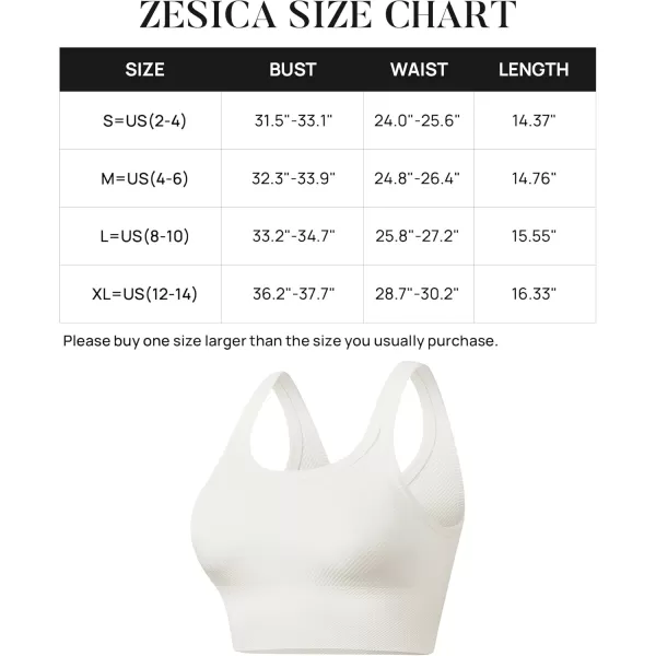 ZESICA Womens Crop Tank Tops Ribbed Square Neck Basic Workout Yoga Tops Summer Sleeveless ShirtsWhite